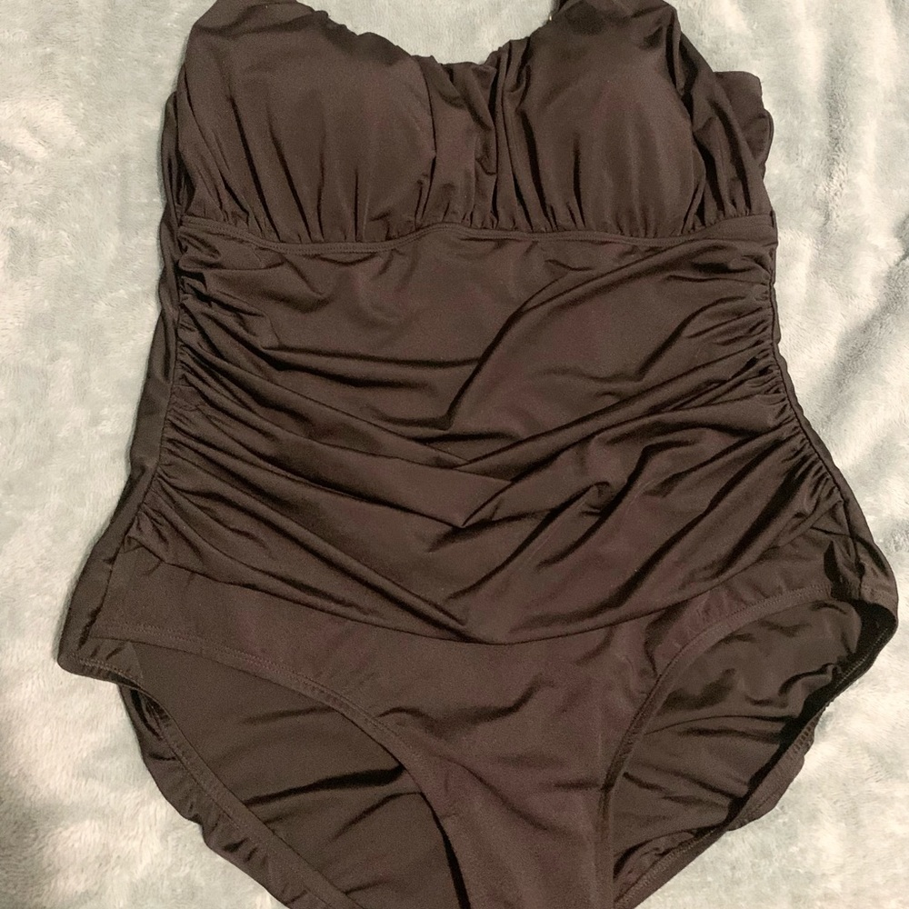 Plus size one-piece bathing suit